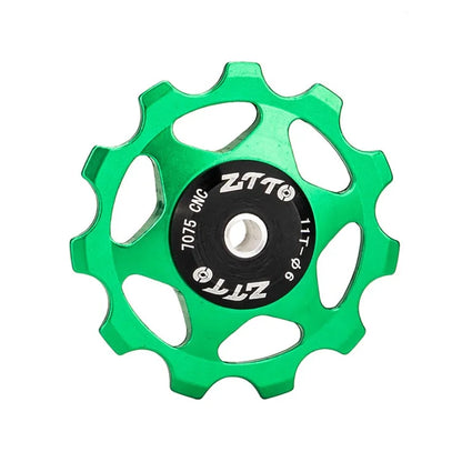ZTTO 11T Rear Derailleur Pulley Bike Bicycle Metal Bearing Jockey Wheel Aluminium Alloy Rear Derailleur Guide Roller