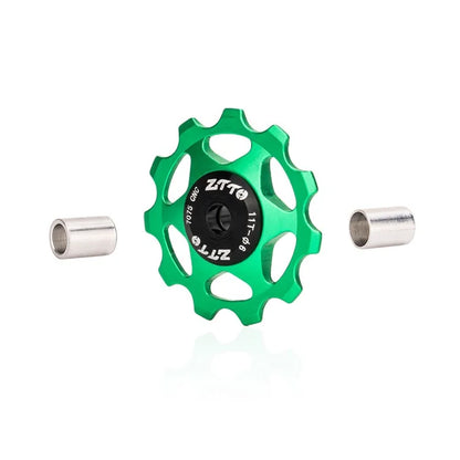 ZTTO 11T Rear Derailleur Pulley Bike Bicycle Metal Bearing Jockey Wheel Aluminium Alloy Rear Derailleur Guide Roller