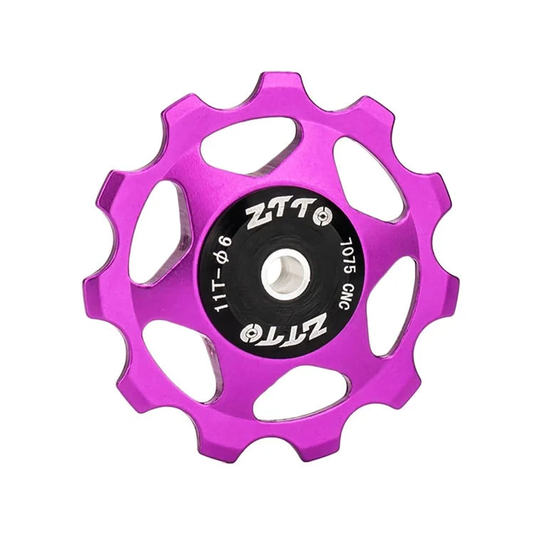 ZTTO 11T Rear Derailleur Pulley Bike Bicycle Metal Bearing Jockey Wheel Aluminium Alloy Rear Derailleur Guide Roller