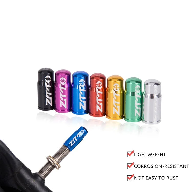 ZTTO 1Pc Aluminum Alloy Bicycle Tire Valve Cap Bike Presta Valve Dustproof Cap