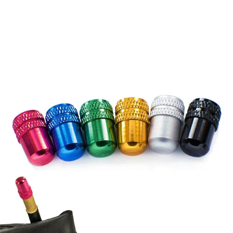 ZTTO 1 Pair Aluminum Alloy Bike Schrader Valve Cap Dust Cover for MTB Bicycle