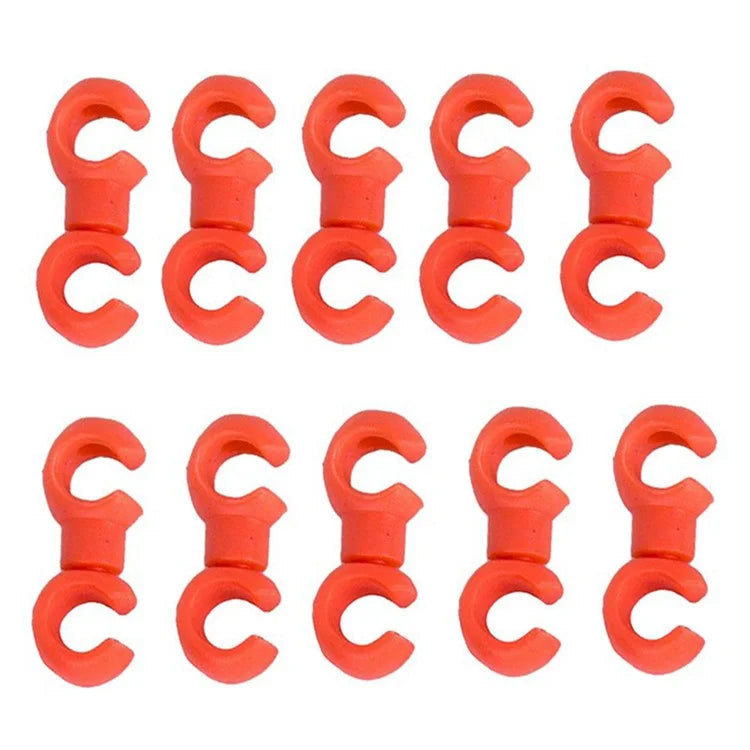 ZTTO 10Pcs Bicycle Cross Line Clips Mountain Road Bicycle Brake Gear Cable S Style Clips
