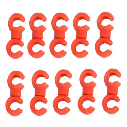 ZTTO 10Pcs Bicycle Cross Line Clips Mountain Road Bicycle Brake Gear Cable S Style Clips