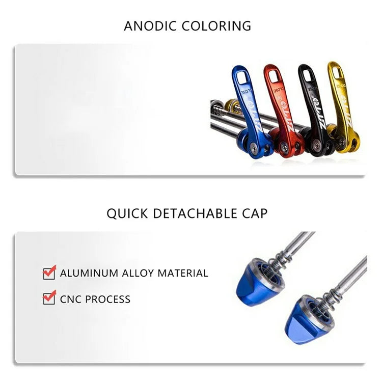 ZTTO QR1 1 Pair Bike Axle Quick Release Skewer MTB Bicycle Front Rear Axle Wheel Hub Quick Release Rod