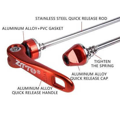 ZTTO QR1 1 Pair Bike Axle Quick Release Skewer MTB Bicycle Front Rear Axle Wheel Hub Quick Release Rod