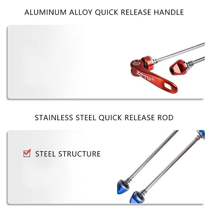 ZTTO QR1 1 Pair Bike Axle Quick Release Skewer MTB Bicycle Front Rear Axle Wheel Hub Quick Release Rod