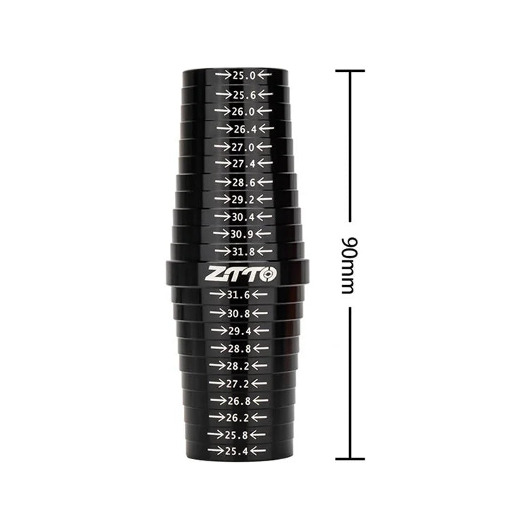 ZTTO ZGCL Metal Bike Seat Tube Seatpost Size Measurement Sizing Gauge for 25mm-31.8mm