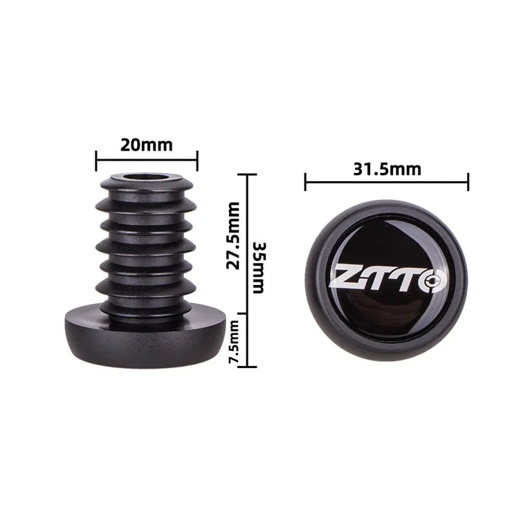 ZTTO 22.2mm Bicycle Handlebar End Plugs MTB Road Bike Handle Grip Rubber Caps