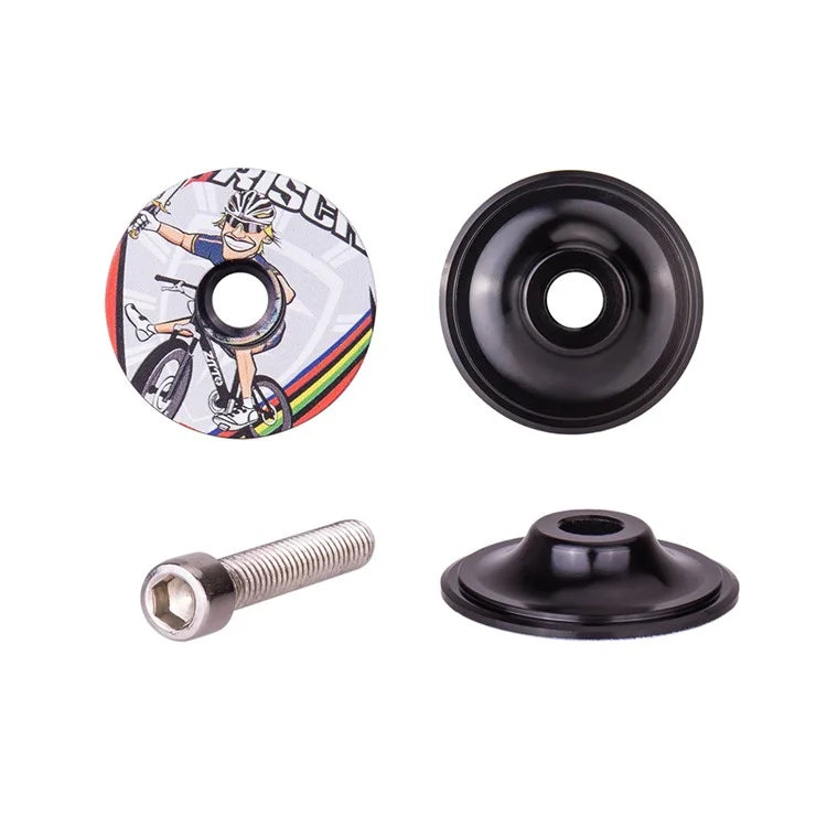 ZTTO 28.6mm Bike Front Fork Stem Top Caps Aluminum Alloy  Bicycle Headset Top Covers with Bolts