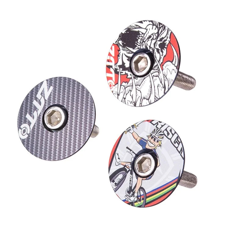 ZTTO 28.6mm Bike Front Fork Stem Top Caps Aluminum Alloy  Bicycle Headset Top Covers with Bolts