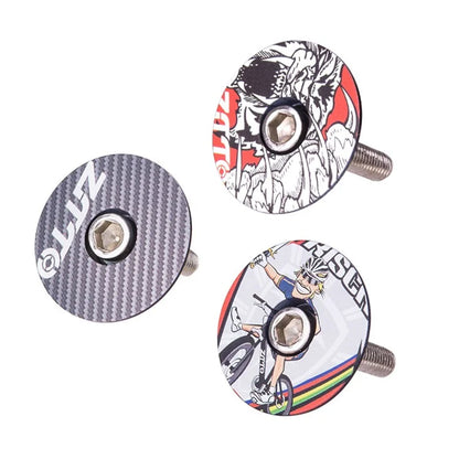 ZTTO 28.6mm Bike Front Fork Stem Top Caps Aluminum Alloy  Bicycle Headset Top Covers with Bolts