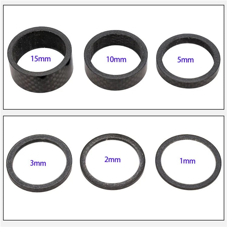 ZTTO 28.6mm Bicycle Headset Spacer Carbon Fiber Gasket Bike Front Fork Spare Parts