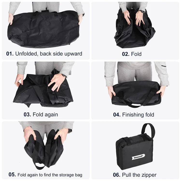 RHINOWALK RF163 14-16 inch Bike Front Bag Folding Shoulder Bag Outdoor Carrying Bag