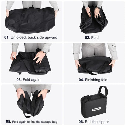 RHINOWALK RF163 14-16 inch Bike Front Bag Folding Shoulder Bag Outdoor Carrying Bag
