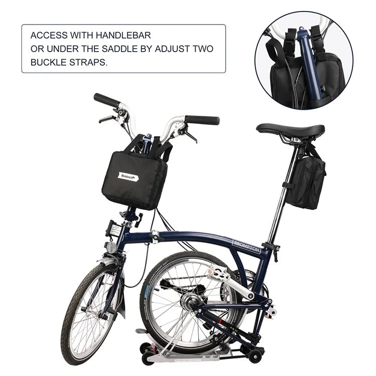 RHINOWALK RF163 14-16 inch Bike Front Bag Folding Shoulder Bag Outdoor Carrying Bag