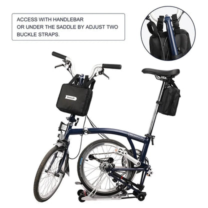 RHINOWALK RF163 14-16 inch Bike Front Bag Folding Shoulder Bag Outdoor Carrying Bag
