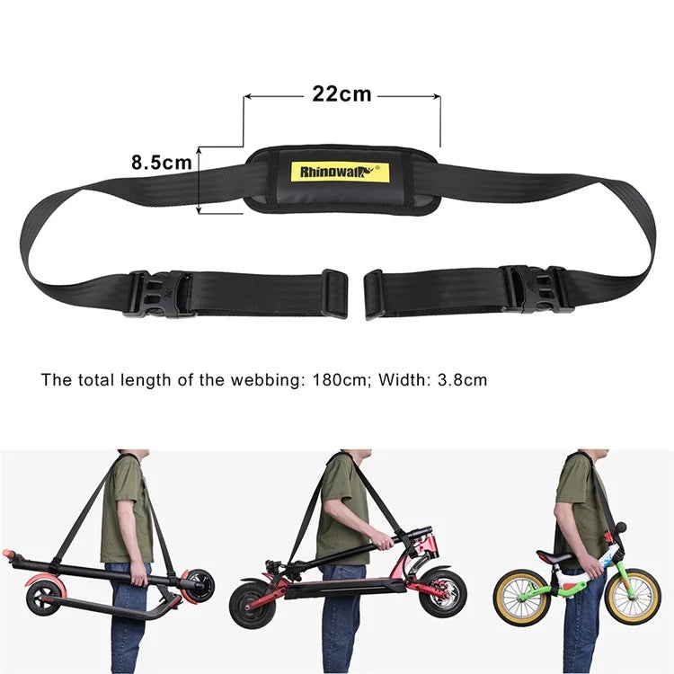 RHINOWALK SK200 Balance Bike Scooter Shoulder Strap Adjustable Polyester Carrying Strap
