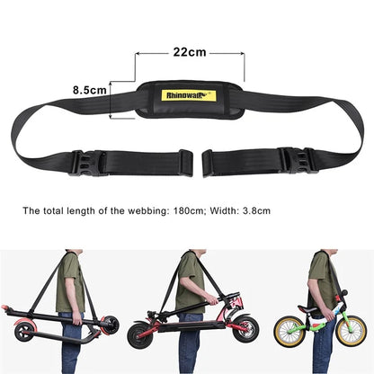 RHINOWALK SK200 Balance Bike Scooter Shoulder Strap Adjustable Polyester Carrying Strap