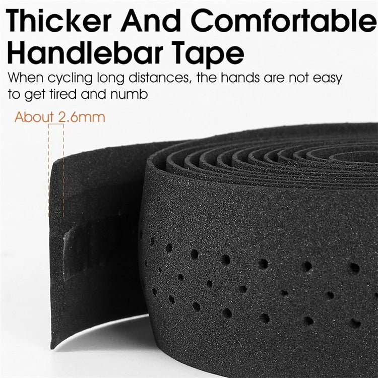 WEST BIKING YP0804062 Anti-Skid Bike Handlebar Wrap Strap Elastic EVA Handlebar Tape