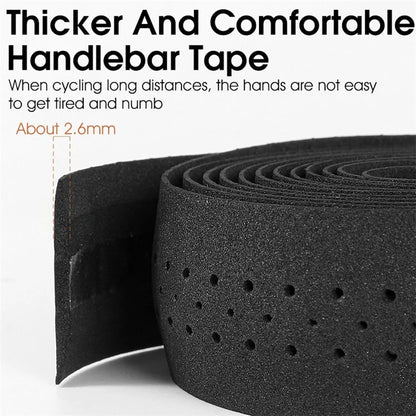 WEST BIKING YP0804062 Anti-Skid Bike Handlebar Wrap Strap Elastic EVA Handlebar Tape
