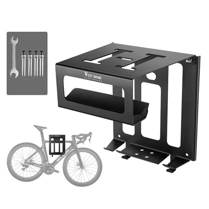 WEST BIKING YP0712039 Bicycle Wall Rack Hot-Rolled Steel Road Bike Wall-Mounted Shelf