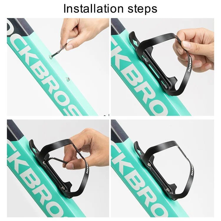 ROCKBROS CR-01 Aluminum Alloy Bicycle Water Bottle Cage MTB Road Bike Bottle Holder Rack