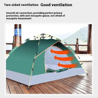 Outdoor Camping Tent Rain-Proof Windproof Easy Open Automatic Tent, 200x150x110cm