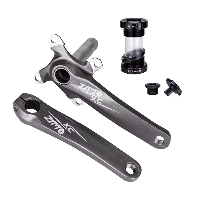 ZTTO ZT-01 Bike Cranksets Bicycle Crank Arm Set with Bottom Bracket Kit and Chainring Bolts Cycling Parts