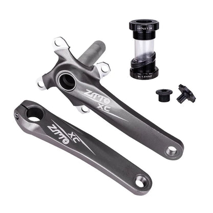 ZTTO ZT-01 Bike Cranksets Bicycle Crank Arm Set with Bottom Bracket Kit and Chainring Bolts Cycling Parts