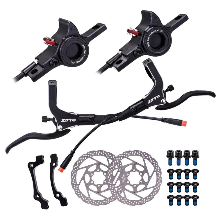 ZTTO DFH-EO2 Ebike Front Hydraulic Brakes Bike Power-Off Hydraulic Brake Kit with Disc