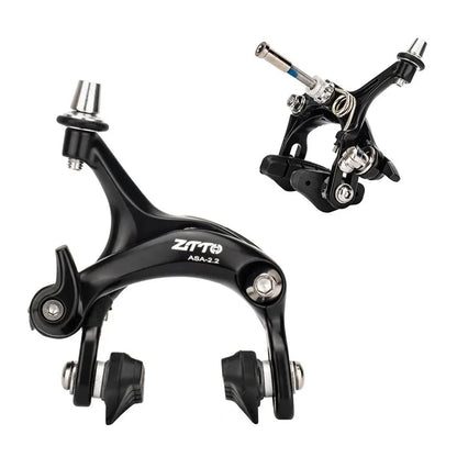 ZTTO 1 Pair Road Bike Brake Dual Pivot Calipers Bicycle Front Rear C Brake Caliper