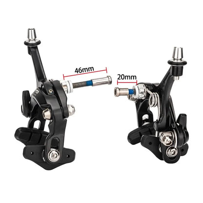 ZTTO 1 Pair Road Bike Brake Dual Pivot Calipers Bicycle Front Rear C Brake Caliper