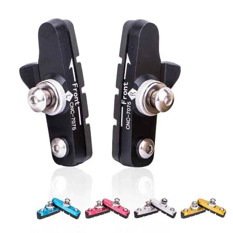 ZTTO 1 Pair Road Bike C-Brake Pad Aluminum Alloy Brake Block Bicycle Parts