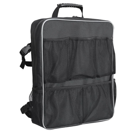Waterproof Oxford Cloth Boat Seat Storage Bag Organizer with Mesh Pockets, 39x10x45cm
