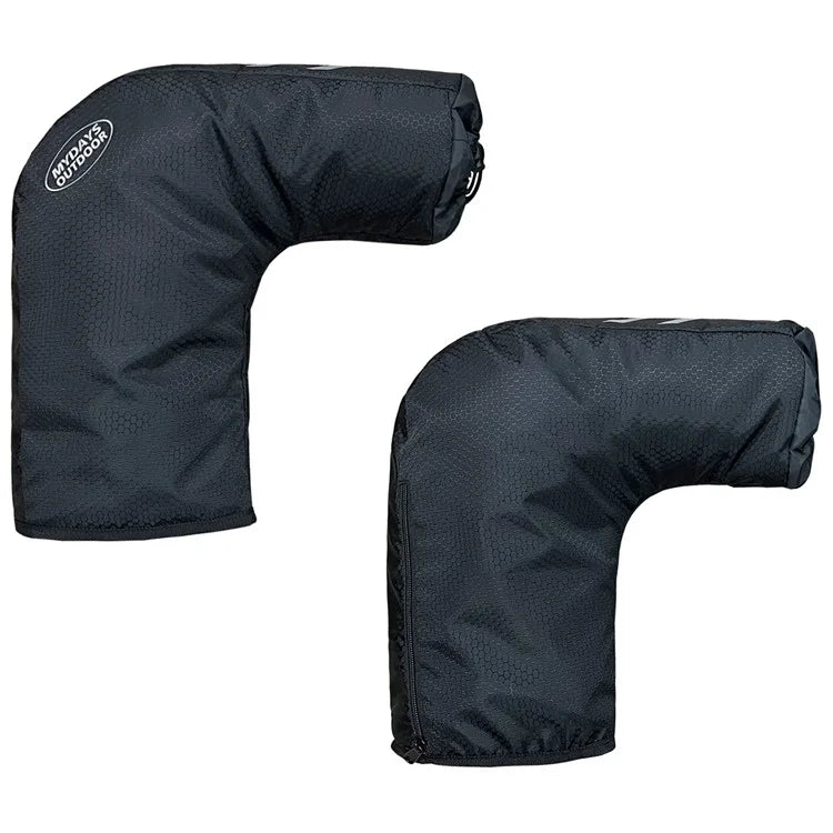 MYDAYS OUTDOOR 1 Pair Reflective Bike Handlebar Cover 420D Oxford Cloth Warm Road Bicycle Handlebar Sleeve