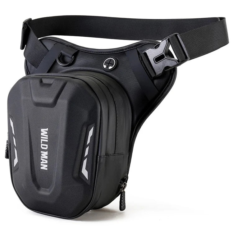 WILD MAN L1 Motorcycle Bag 3L Thigh Leg Hip Holster Purse Polyester+PU+EVA+TPU Fanny Pack Waist Bag