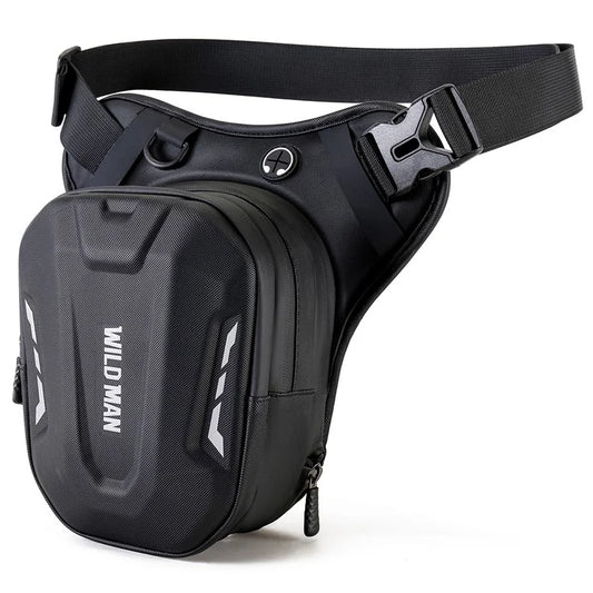 WILD MAN L1 Motorcycle Bag 3L Thigh Leg Hip Holster Purse Polyester+PU+EVA+TPU Fanny Pack Waist Bag