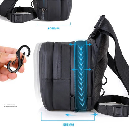 WILD MAN L1 Motorcycle Bag 3L Thigh Leg Hip Holster Purse Polyester+PU+EVA+TPU Fanny Pack Waist Bag
