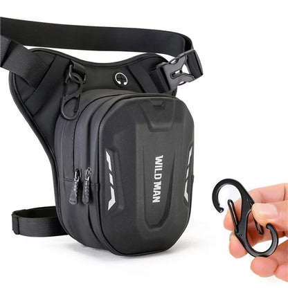 WILD MAN L1 Motorcycle Bag 3L Thigh Leg Hip Holster Purse Polyester+PU+EVA+TPU Fanny Pack Waist Bag