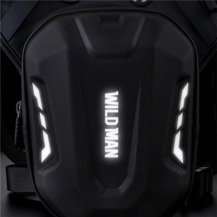 WILD MAN L1 Motorcycle Bag 3L Thigh Leg Hip Holster Purse Polyester+PU+EVA+TPU Fanny Pack Waist Bag