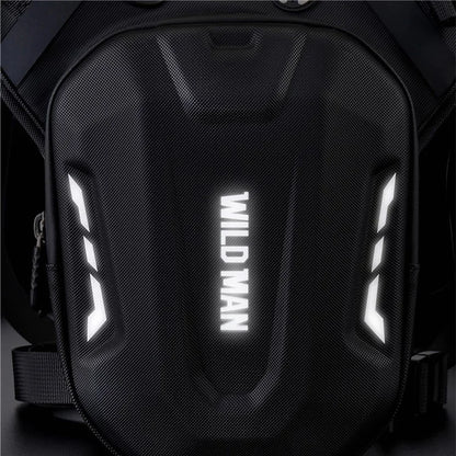 WILD MAN L1 Motorcycle Bag 3L Thigh Leg Hip Holster Purse Polyester+PU+EVA+TPU Fanny Pack Waist Bag