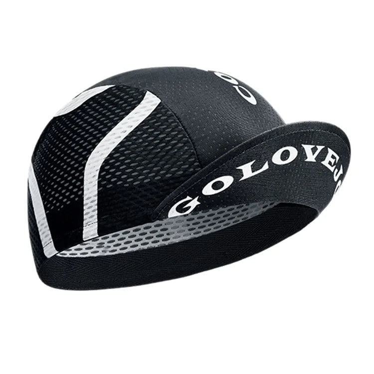 GOLOVEJOY XMZ287 Anti-UV Breathable Hat Cycling Skull Cap Under Helmet Liner with Sun Visor