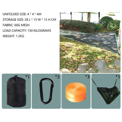 Triangle Camping Hammock Support 150kg Bearing Capacity, Unfolded Size: 4x4x4m