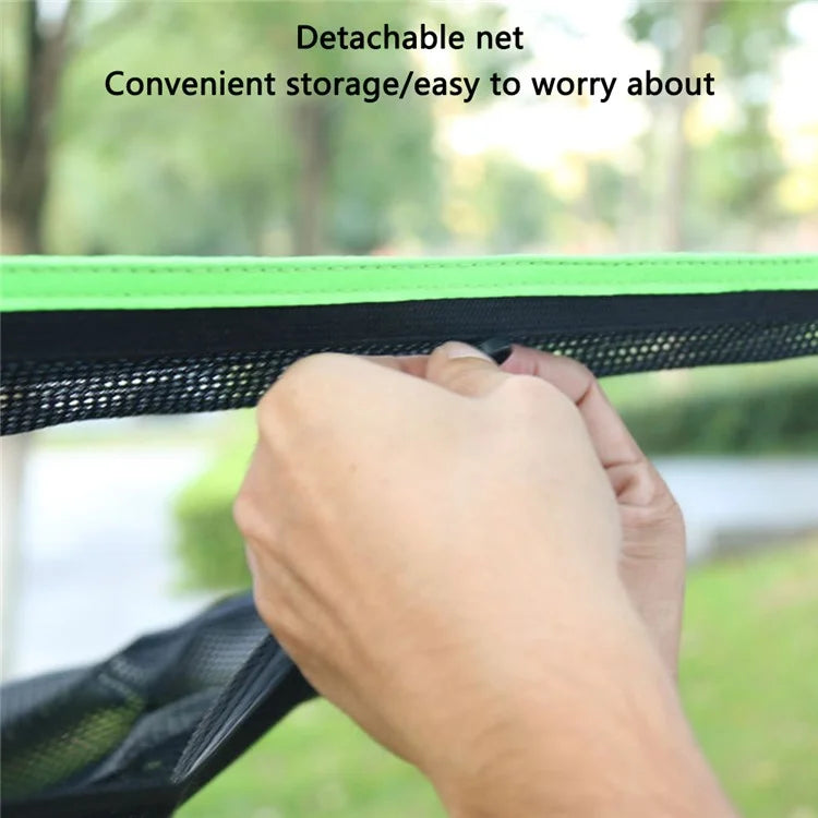 Camping Square Hammock Tree Hanging Bed, Unfolded Size: 3x3x3m - Black