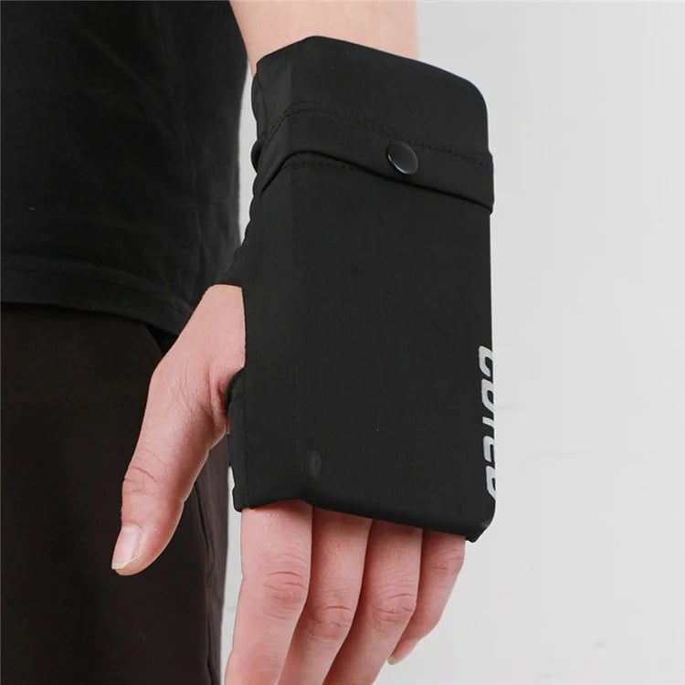 Outdoor Sports Phone Holder Glove Pouch Card Keys Storage Bag with Thumb Hole
