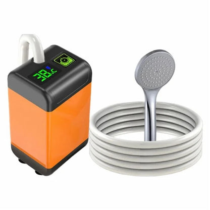 4800mAh Outdoor Camping Electric Shower with Smart Temperature Monitoring + 1 Spray Mode