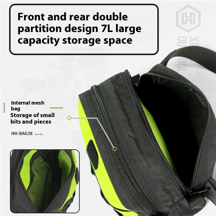 XINDA HH-BAG38 Aerial Work Waist Pack 7L Tool Storage Bag Rock Climbing Crossbody Bag