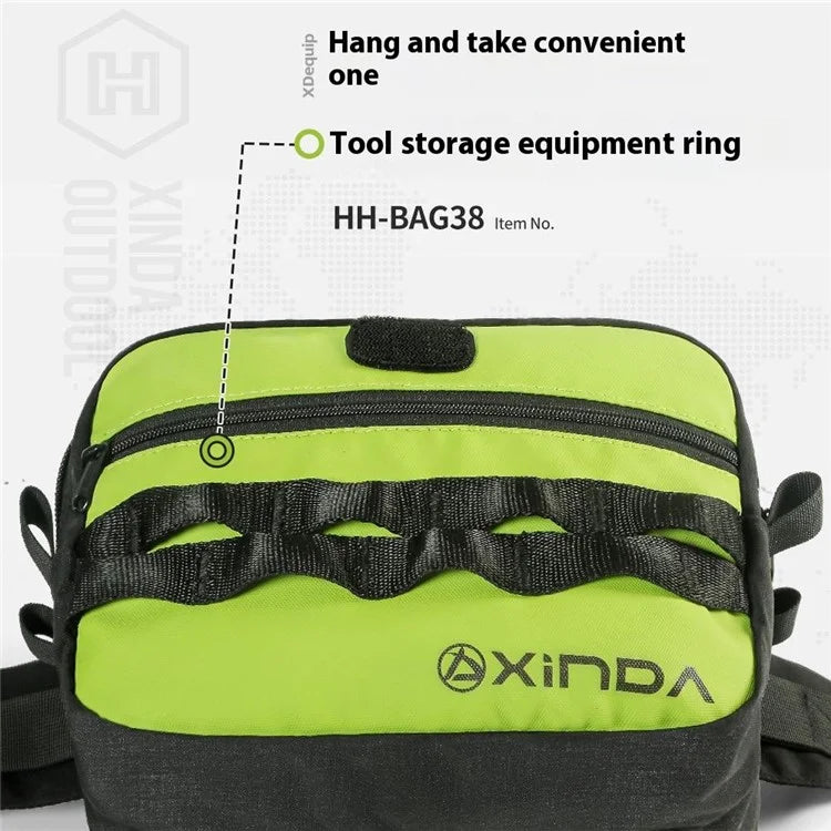 XINDA HH-BAG38 Aerial Work Waist Pack 7L Tool Storage Bag Rock Climbing Crossbody Bag