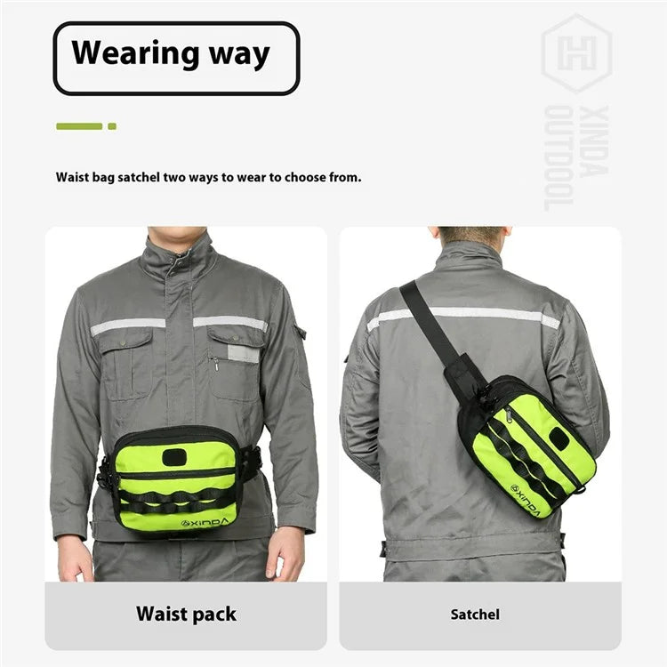 XINDA HH-BAG38 Aerial Work Waist Pack 7L Tool Storage Bag Rock Climbing Crossbody Bag