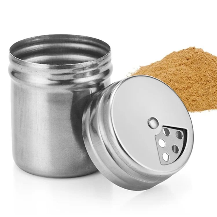 AOTU AT6342 Stainless Steel Seasoning Can Bottle Spice Shaker for Outdoor BBQ Picnic (BPA-Free, No FDA Certified)